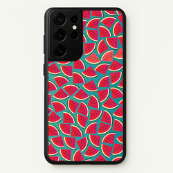 Watermelons - Fruit Patterns  - Fruit Patterns Phone Case for Galaxy S21 Ultra