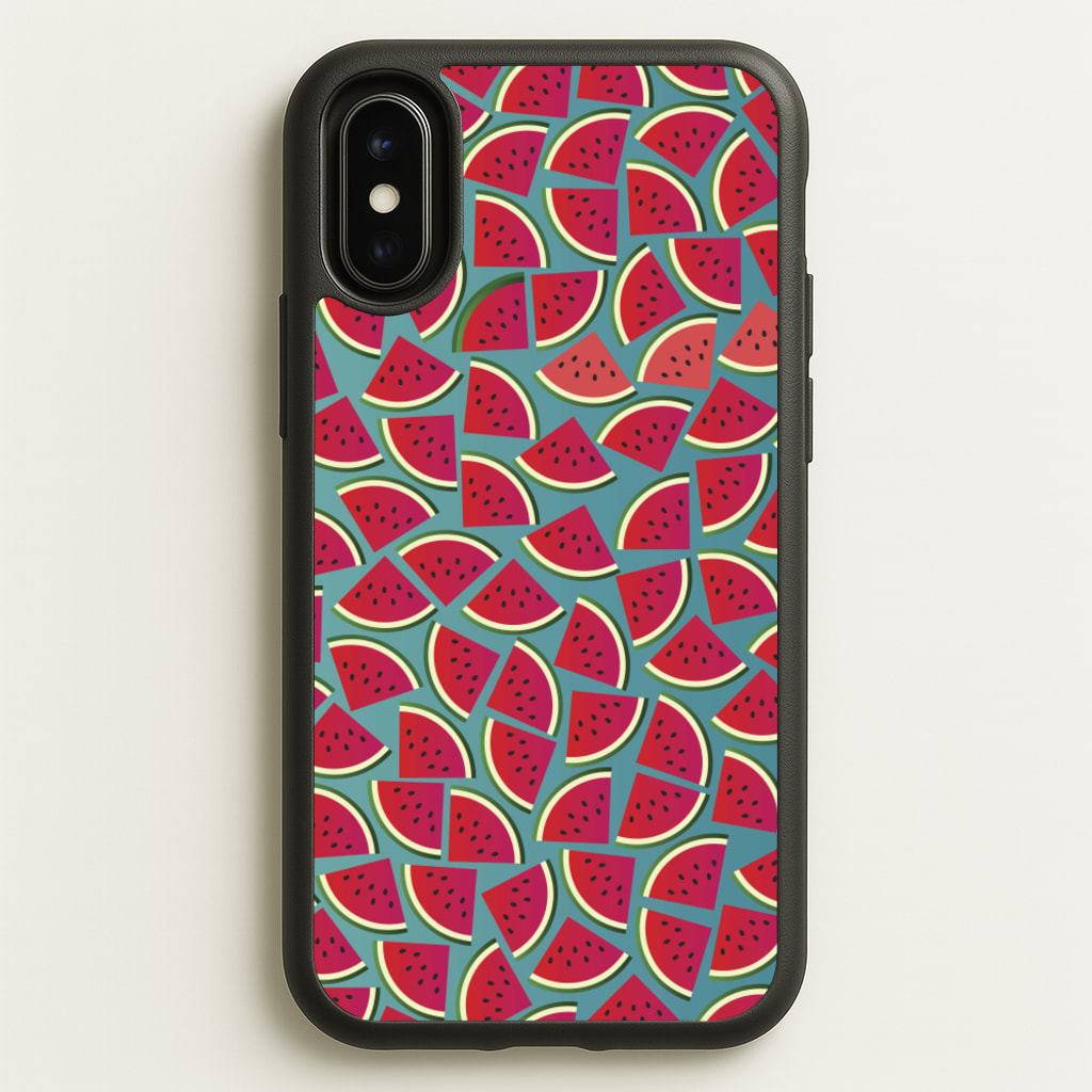 Watermelons - Fruit Patterns  - Fruit Patterns Phone Case for iPhone X / XS