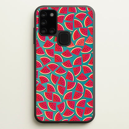 Watermelons - Fruit Patterns  - Fruit Patterns Phone Case for Galaxy A21s