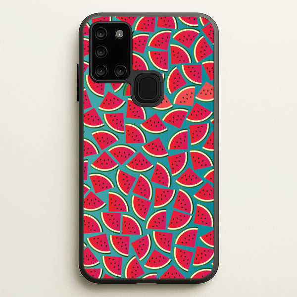 Watermelons - Fruit Patterns  - Fruit Patterns Phone Case for Galaxy A21s