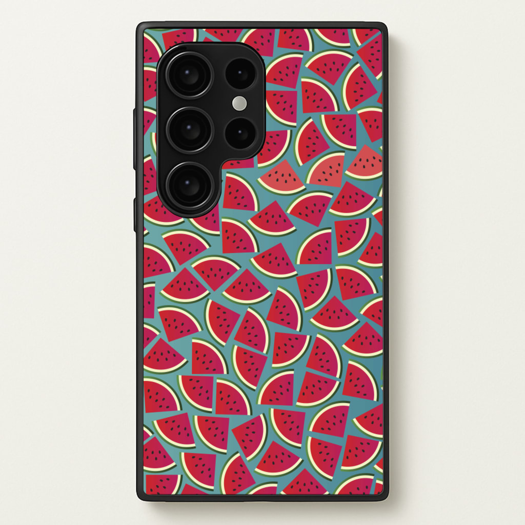 Watermelons - Fruit Patterns  - Fruit Patterns Phone Case for Galaxy S24 Ultra