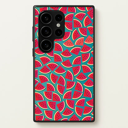 Watermelons - Fruit Patterns  - Fruit Patterns Phone Case for Galaxy S24 Ultra