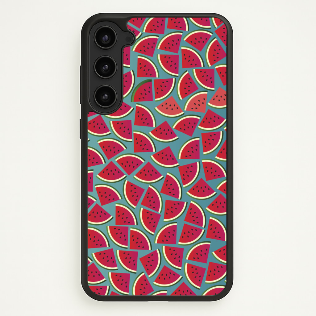 Watermelons - Fruit Patterns  - Fruit Patterns Phone Case for Galaxy S23