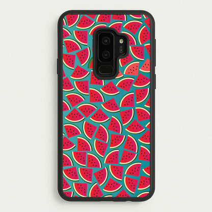 Watermelons - Fruit Patterns  - Fruit Patterns Phone Case for Galaxy S9 Plus