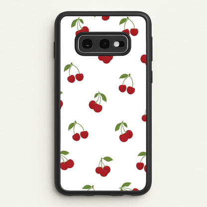 Cherries - Fruit Patterns  - Fruit Patterns Phone Case for Galaxy S10e