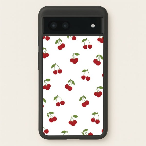 Cherries - Fruit Patterns  - Fruit Patterns Phone Case for Google Pixel 6a