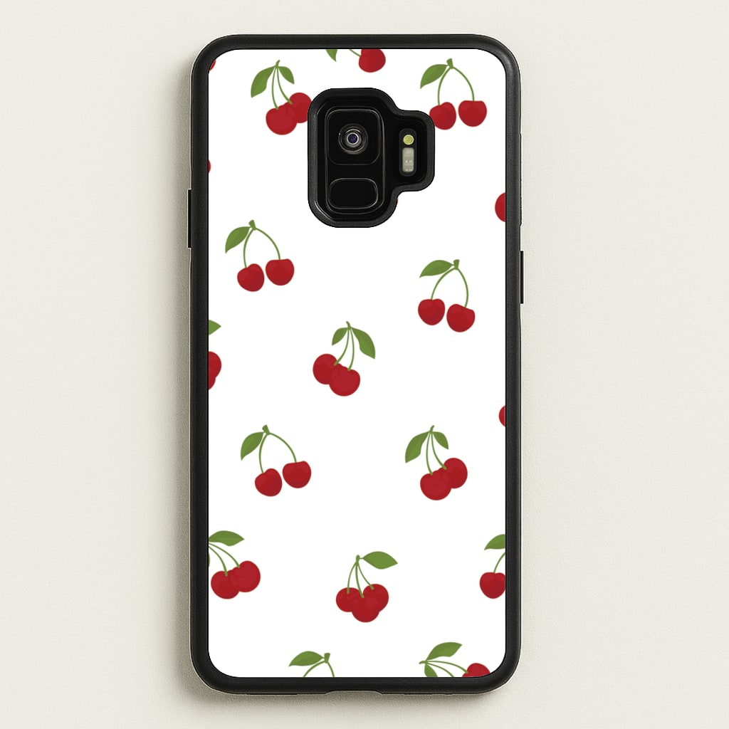Cherries - Fruit Patterns  - Fruit Patterns Phone Case for Galaxy S9