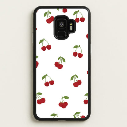Cherries - Fruit Patterns  - Fruit Patterns Phone Case for Galaxy S9