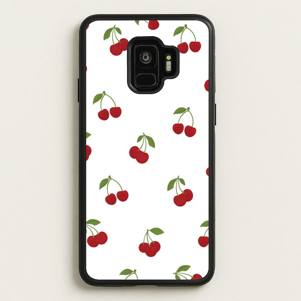 Cherries - Fruit Patterns  - Fruit Patterns Phone Case for Galaxy S9