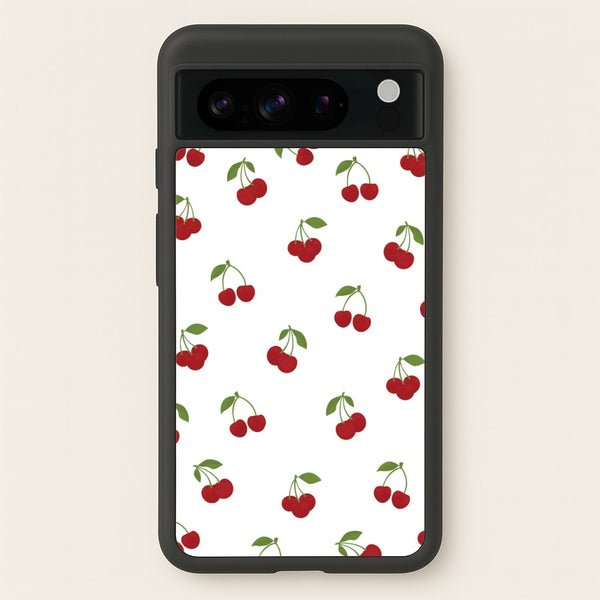 Cherries - Fruit Patterns  - Fruit Patterns Phone Case for Google Pixel 8 Pro