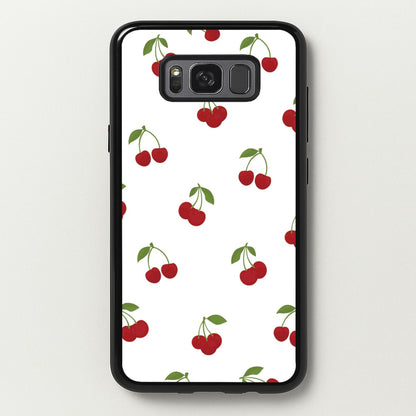 Cherries - Fruit Patterns  - Fruit Patterns Phone Case for Galaxy S8 Plus