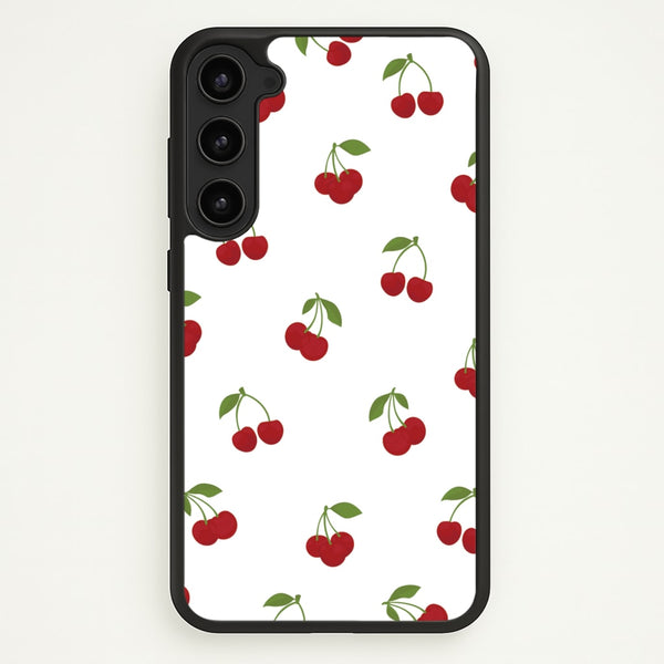 Cherries - Fruit Patterns  - Fruit Patterns Phone Case for Galaxy S23 Plus