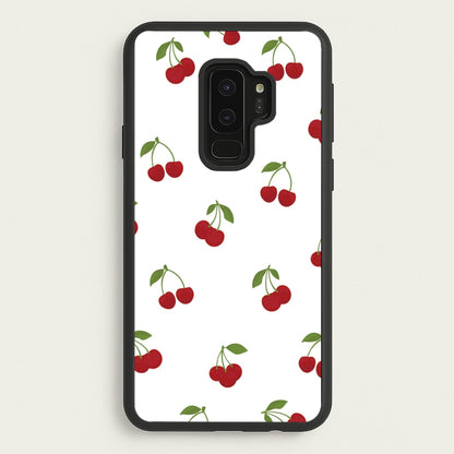 Cherries - Fruit Patterns  - Fruit Patterns Phone Case for Galaxy S9 Plus