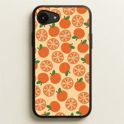 Textured Oranges Pattern  - Fruits Phone Case for iPhone 16e
