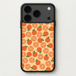 Textured Oranges Pattern Phone Case for iPhone 17 Pro