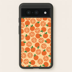 Textured Oranges Pattern  - Fruits Phone Case for Google Pixel 8