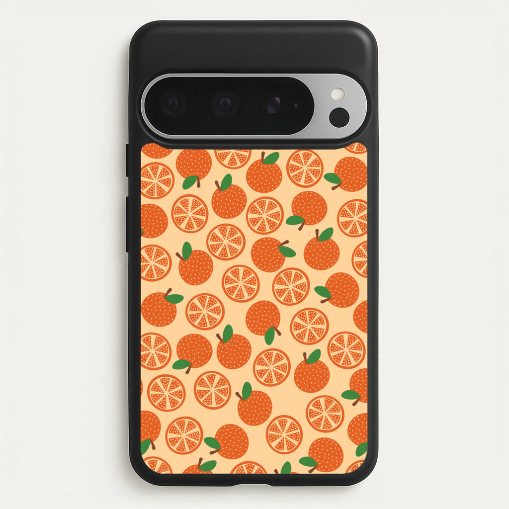 Textured Oranges Pattern  - Fruits Phone Case for Google Pixel 9 Pro XL