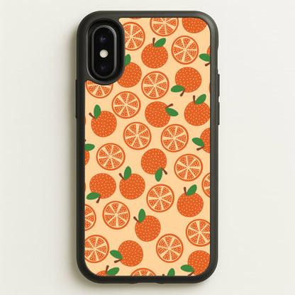 Textured Oranges Pattern  - Fruits Phone Case for iPhone X / XS