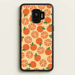 Textured Oranges Pattern  - Fruits Phone Case for Galaxy S9