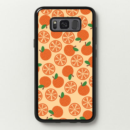 Textured Oranges Pattern  - Fruits Phone Case for Galaxy S8 Plus