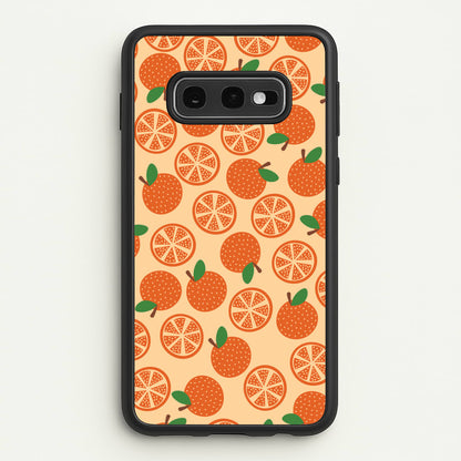 Textured Oranges Pattern  - Fruits Phone Case for Galaxy S10e