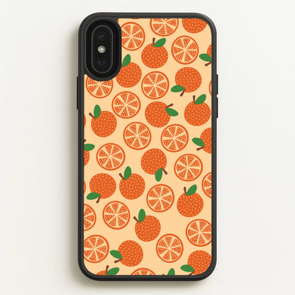 Textured Oranges Pattern  - Fruits Phone Case for iPhone XS Max
