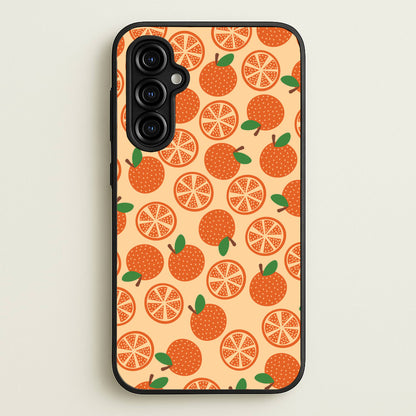 Textured Oranges Pattern  - Fruits Phone Case for Galaxy A54