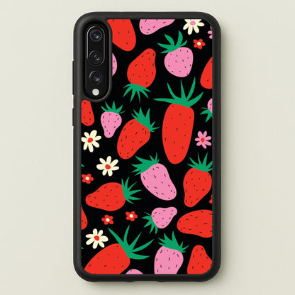 Abstract Strawberries Pattern  - Fruits Phone Case for Huawei P20 Pro