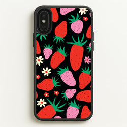 Abstract Strawberries Pattern  - Fruits Phone Case for iPhone XS Max