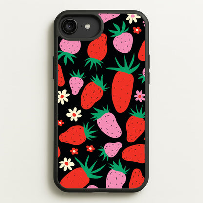 Abstract Strawberries Pattern  - Fruits Phone Case for iPhone 6 Plus / 7 Plus / 8 Plus