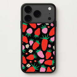 Abstract Strawberries Pattern Phone Case for iPhone 17 Pro Max