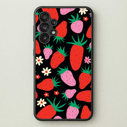 Abstract Strawberries Pattern  - Fruits Phone Case for Galaxy A13