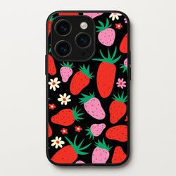 Abstract Strawberries Pattern  - Fruits Phone Case for iPhone 14 Pro Max