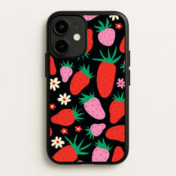 Abstract Strawberries Pattern  - Fruits Phone Case for iPhone 12 Mini