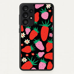 Abstract Strawberries Pattern  - Fruits Phone Case for Galaxy A53