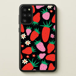 Abstract Strawberries Pattern  - Fruits Phone Case for Galaxy S20 Plus