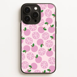 Textured Grapefruit Pattern  - Fruits Phone Case for iPhone 16 Pro Max