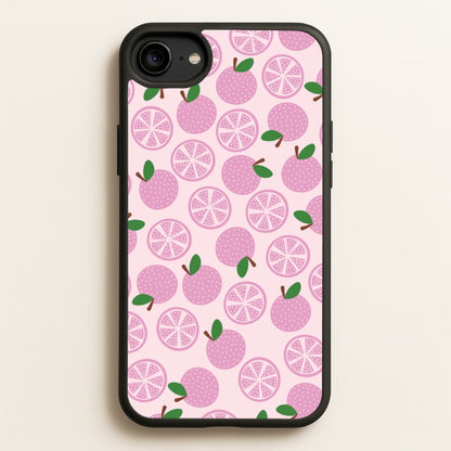 Textured Grapefruit Pattern  - Fruits Phone Case for iPhone 6 / 7 / 8 / SE