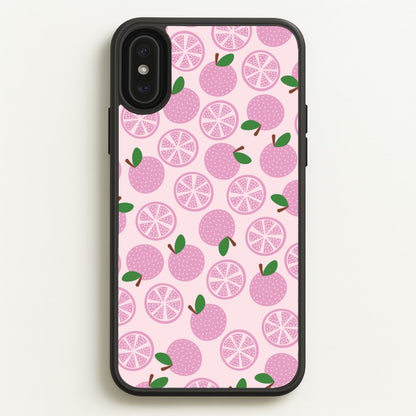 Textured Grapefruit Pattern  - Fruits Phone Case for iPhone XS Max