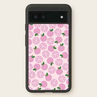 Textured Grapefruit Pattern  - Fruits Phone Case for Google Pixel 6a
