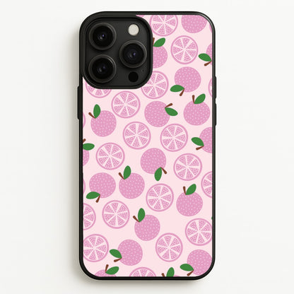 Textured Grapefruit Pattern  - Fruits Phone Case for iPhone 13 Pro Max
