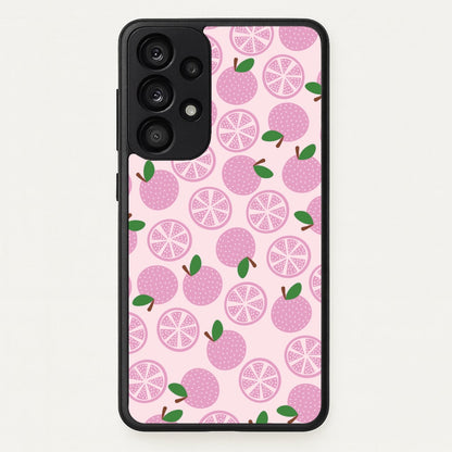 Textured Grapefruit Pattern  - Fruits Phone Case for Galaxy A33