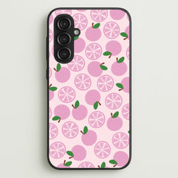 Textured Grapefruit Pattern  - Fruits Phone Case for Galaxy S23FE