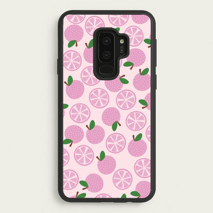 Textured Grapefruit Pattern  - Fruits Phone Case for Galaxy S9 Plus