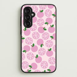 Textured Grapefruit Pattern  - Fruits Phone Case for Galaxy A14