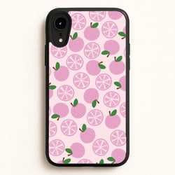 Textured Grapefruit Pattern  - Fruits Phone Case for iPhone XR