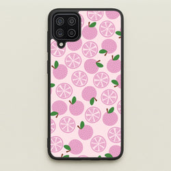 Textured Grapefruit Pattern  - Fruits Phone Case for Galaxy A12