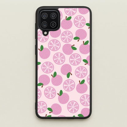 Textured Grapefruit Pattern  - Fruits Phone Case for Galaxy A12