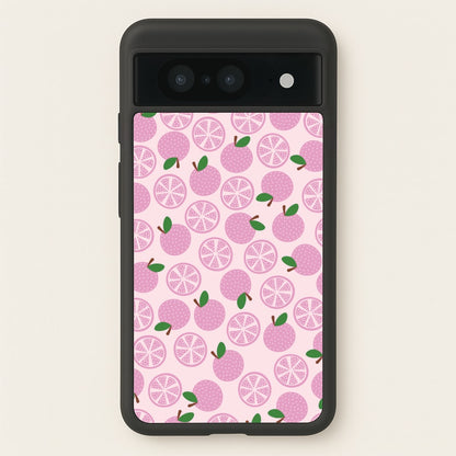 Textured Grapefruit Pattern  - Fruits Phone Case for Google Pixel 8