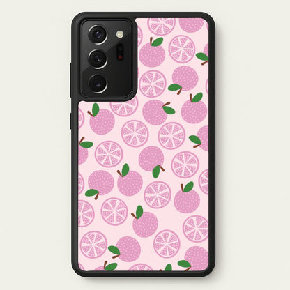 Textured Grapefruit Pattern  - Fruits Phone Case for Galaxy Note 20 Ultra